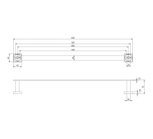 Полотенцедержатель 64,5 см Villeroy & Boch Elements-Striking TVA152002000K5