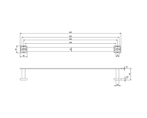 Santeh-Crystal.ru: Полотенцедержатель 64,5 см Villeroy & Boch Elements-Striking TVA152002000K5 Купить Полотенцедержатель 64,5 см Villeroy & Boch Elements-Striking TVA152002000K5 в магазине сантехники Santeh-Crystal.ru