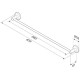 Купить Полотенцедержатель 63,3 см Am.Pm X-Joy A85A346400 в магазине сантехники Santeh-Crystal.ru