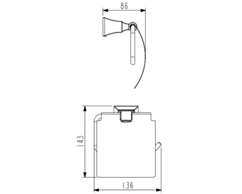 Купить Держатель туалетной бумаги Art&Max Genova AM-M-015-CR в магазине сантехники Santeh-Crystal.ru