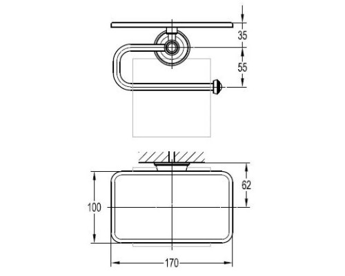 Заказать Держатель туалетной бумаги Art&Max Liberty AM-F-8989 в магазине сантехники Santeh-Crystal.ru