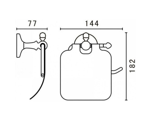 Заказать Держатель туалетной бумаги Art&Max Antic Crystal AM-E-2683SJ-Cr в магазине сантехники Santeh-Crystal.ru