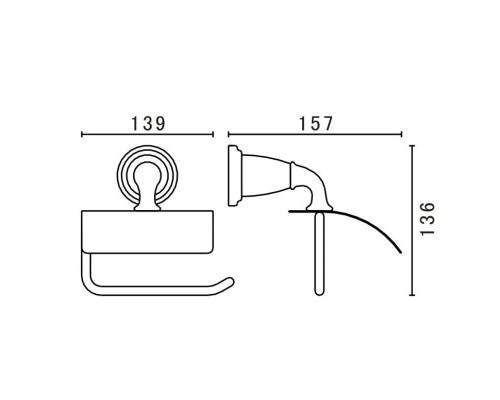 Заказать Держатель туалетной бумаги Art&Max Bianchi AM-E-3683AW-CR в магазине сантехники Santeh-Crystal.ru