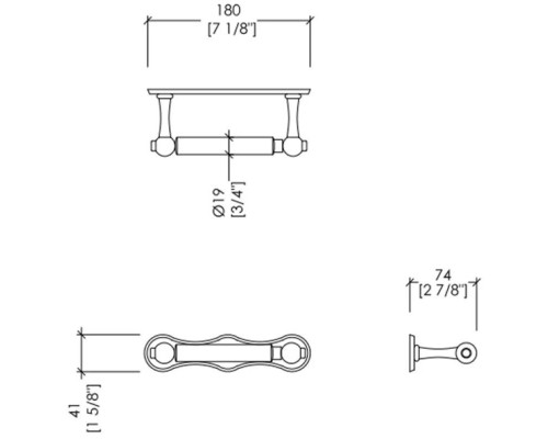 Заказать Держатель туалетной бумаги Devon&Devon Cavendish WM11CR в магазине сантехники Santeh-Crystal.ru