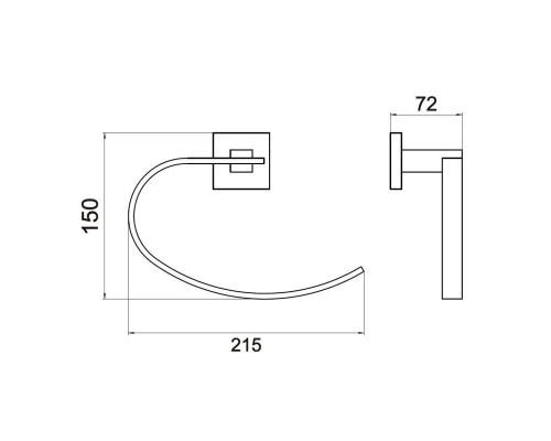 Заказать Кольцо для полотенец Savol 65A S-06563A в магазине сантехники Santeh-Crystal.ru