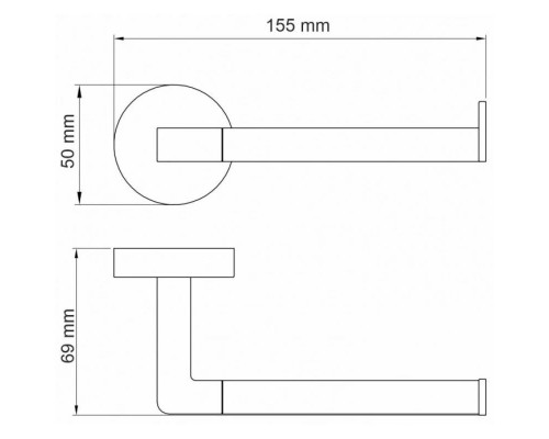 Купить Держатель туалетной бумаги WasserKRAFT Asphe K-77796 в магазине сантехники Santeh-Crystal.ru