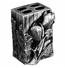 Держатель зубных щеток настольный серебро Art&Max Tulip AM-0082B-T