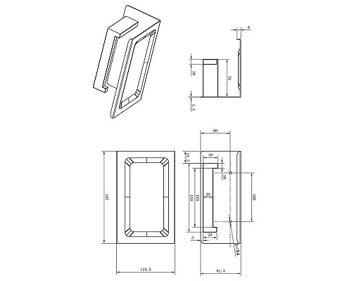 Держатель туалетной бумаги AltroBagno Aperto AltroBagnoAperto080907Cr Держатель туалетной бумаги AltroBagno Aperto AltroBagnoAperto080907Cr