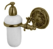 Дозатор жидкого мыла с держателем бронза Art&Max Barocco AM-1788-Br