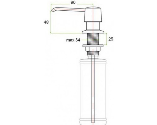 Заказать Дозатор для жидкого мыла Zorg ZR20PECOCHHYI в магазине сантехники Santeh-Crystal.ru