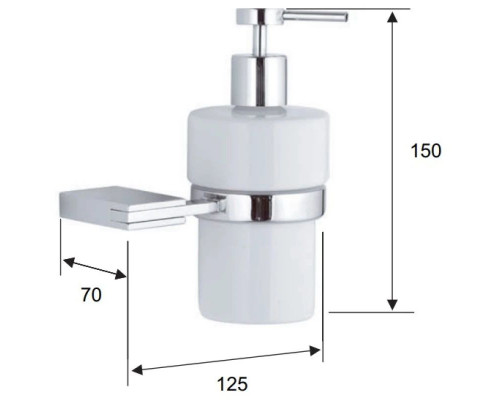 Приобрести Дозатор Remer Flat FT13CR в магазине сантехники Santeh-Crystal.ru