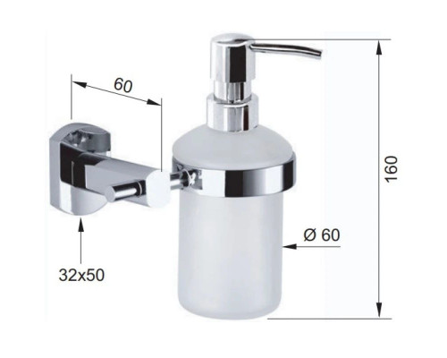 Заказать Дозатор Remer Forma FR13CR в магазине сантехники Santeh-Crystal.ru