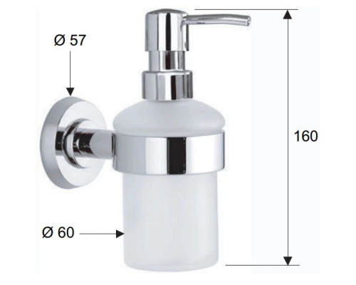 Купить Дозатор Remer Arte AR13CR в магазине сантехники Santeh-Crystal.ru