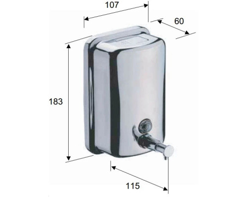 Приобрести Дозатор Remer Bagno RB600CR в магазине сантехники Santeh-Crystal.ru