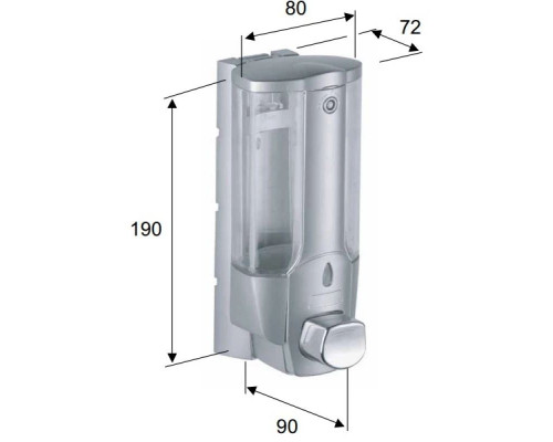 Приобрести Дозатор Remer Bagno RB601CR в магазине сантехники Santeh-Crystal.ru