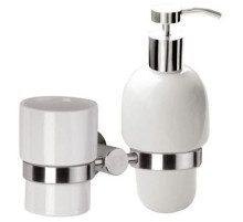 Стакан с дозатором Remer Minimal Inox MI18INOXCR