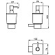 Купить Дозатор Noken Urban-C N603470014 в магазине сантехники Santeh-Crystal.ru