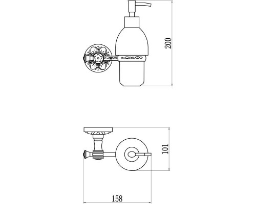 Приобрести Дозатор Savol 58B S-005831B в магазине сантехники Santeh-Crystal.ru