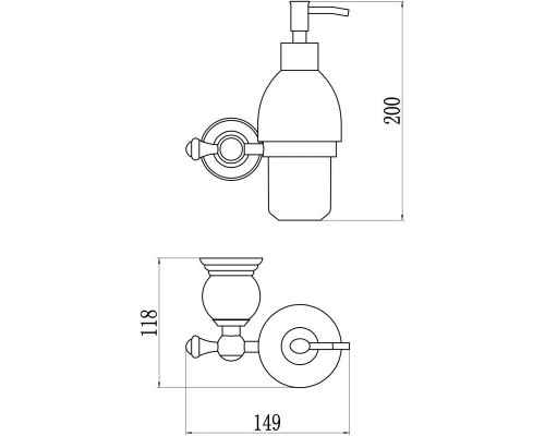Заказать Дозатор Savol 57B S-05731B в магазине сантехники Santeh-Crystal.ru