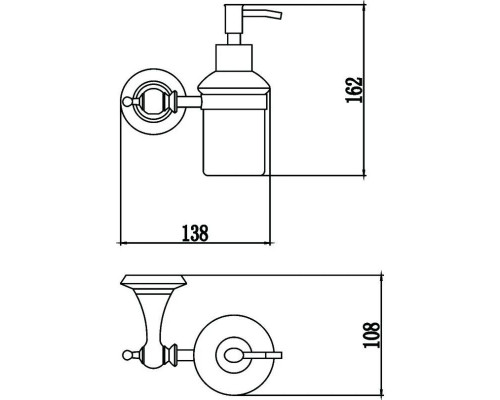 Приобрести Дозатор Savol 69 S-006931 в магазине сантехники Santeh-Crystal.ru