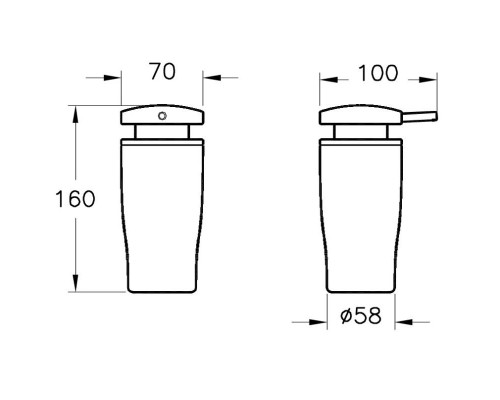 Заказать Дозатор 300 мл  Vitra Eternity A4487658 в магазине сантехники Santeh-Crystal.ru