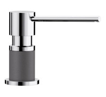 Дозатор для жидкого мыла 300 мл Blanco Lato хром/темная скала 525817