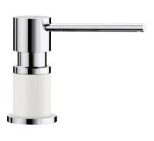 Дозатор для жидкого мыла 300 мл Blanco Lato хром/белый 525814