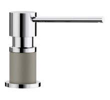 Дозатор для жидкого мыла 300 мл Blanco Lato хром/серый беж 525816