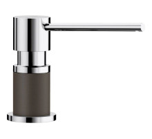 Дозатор для жидкого мыла 300 мл Blanco Lato хром/кофе 525815