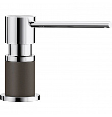 Дозатор для жидкого мыла 300 мл Blanco Lato хром/кофе 525815