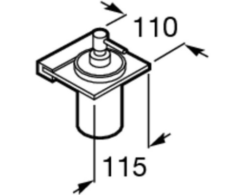 Купить Дозатор Roca Nuova 816522001 в магазине сантехники Santeh-Crystal.ru
