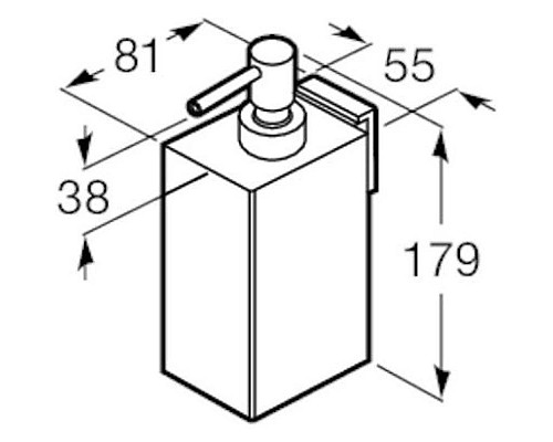 Santeh-Crystal.ru: Дозатор Roca Rubik 816842024 Купить Дозатор Roca Rubik 816842024 в магазине сантехники Santeh-Crystal.ru