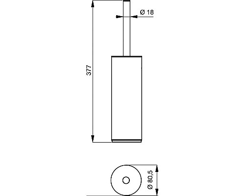 Купить Ершик настенный Ideal Standard Connect N1396AA в магазине сантехники Santeh-Crystal.ru