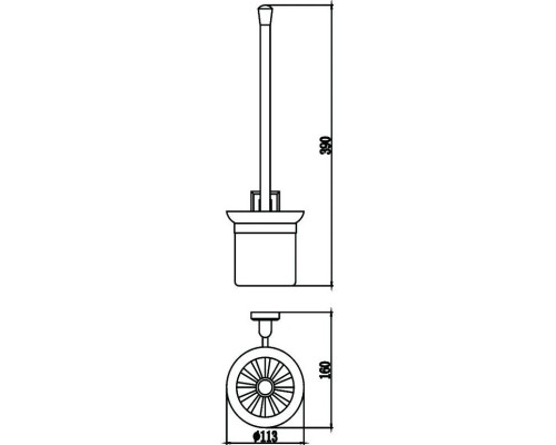 Купить Ёршик Savol 95 S-009594 в магазине сантехники Santeh-Crystal.ru
