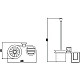 Заказать Ёршик с держателем освежителя воздуха Savol 95 S-L09594 в магазине сантехники Santeh-Crystal.ru