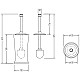 Купить Ёршик Devon&Devon First Class DD33120BR в магазине сантехники Santeh-Crystal.ru