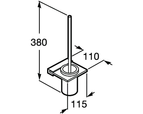 Купить Ёршик Roca Nuova 816530001 в магазине сантехники Santeh-Crystal.ru