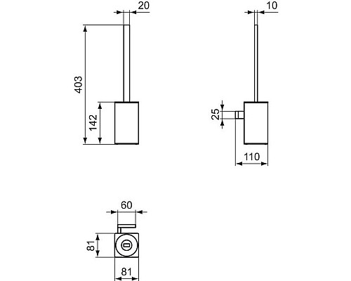 Приобрести Ёршик Ideal Standard Conca T4494GN в магазине сантехники Santeh-Crystal.ru