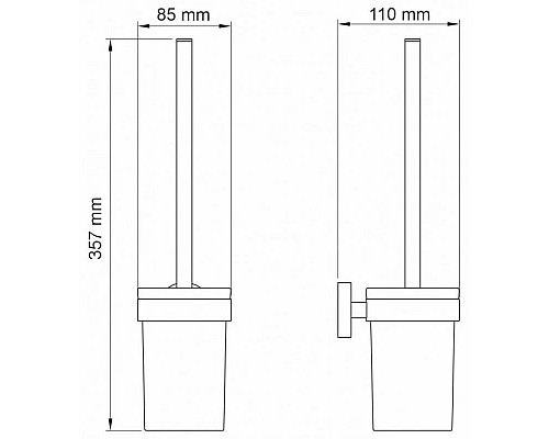 Купить Ёршик WasserKRAFT Asphe K-77727 в магазине сантехники Santeh-Crystal.ru