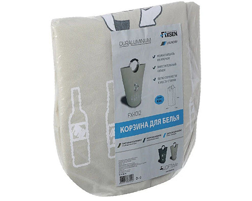 Santeh-Crystal.ru: Корзина для белья 63л Fixsen Loft Style FX-1012 Приобрести Корзина для белья 63л Fixsen Loft Style FX-1012 в магазине сантехники Santeh-Crystal.ru