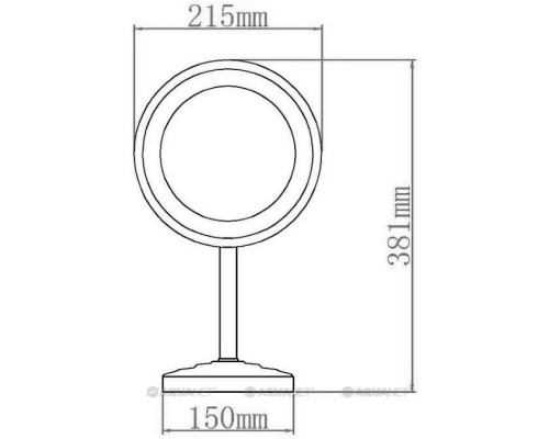 Заказать Косметическое зеркало с LED подсветкой Aquanet  2209D в магазине сантехники Santeh-Crystal.ru