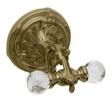Крючок двойной бронза Art&Max Barocco Crystal AM-1784-Br-C