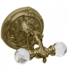 Крючок двойной бронза Art&Max Barocco Crystal AM-1784-Br-C