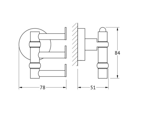 Заказать Крючок Artwelle Harmonie HAR 010 в магазине сантехники Santeh-Crystal.ru