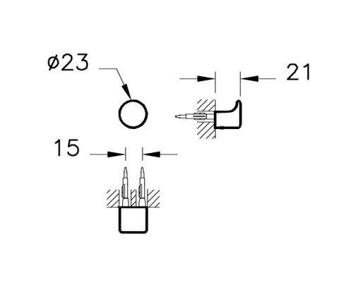 Приобрести Крючок Vitra Eternity A44883 в магазине сантехники Santeh-Crystal.ru