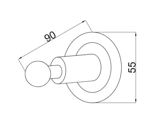 Заказать Крючок Boheme Murano Cristal 10906-CRST-BR в магазине сантехники Santeh-Crystal.ru