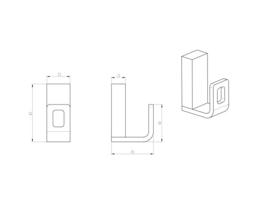 Заказать Крючок Boheme Q 10946-B в магазине сантехники Santeh-Crystal.ru