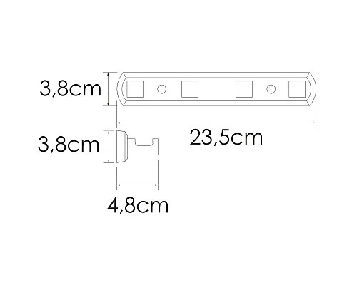 Купить Планка с крючками WasserKRAFT Rhin K-8774 в магазине сантехники Santeh-Crystal.ru