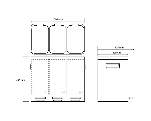 Santeh-Crystal.ru: Контейнер для сортировки мусора 3×14л Bemeta Home 104315262 Купить Контейнер для сортировки мусора 3×14л Bemeta Home 104315262 в магазине сантехники Santeh-Crystal.ru