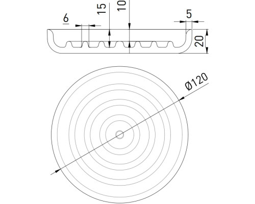 Мыльница Salini S-Stone Gocce 1902201F настольная, покраска по RAL матовый полностью